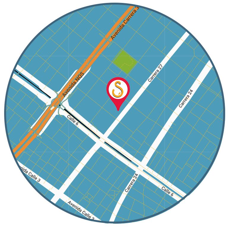 Mapa de ubicación de SHIDCO en Bogotá